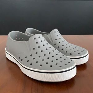 Native Kids' Miles Slip-On Sneakers, gray, size 12